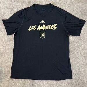 Adidas Black MLS LAFC Short Sleeve Graphic Creator Tee Size L